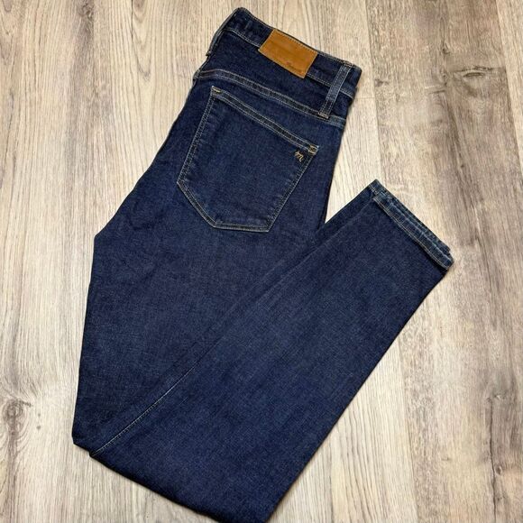 Madewell Denim - Madewell Jeans Womens 29 Blue Dark Wash Skinny High Rise Stretch Denim